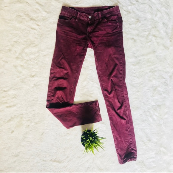 Denim Supply Ralph Lauren Pants Jumpsuits Denim Supply Maroon Avis Washed Skinny Jeans Poshmark